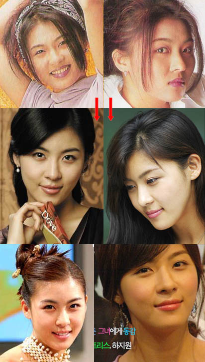 الفرق الكورية قبل عمليات التجميل Ha-ji-won-before-and-after